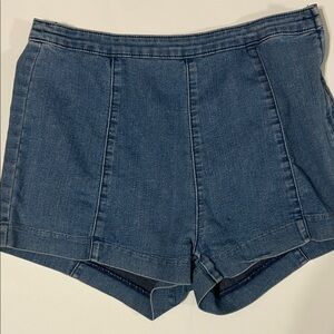 H&M Classic Blue Jean Shorts w/ side zip